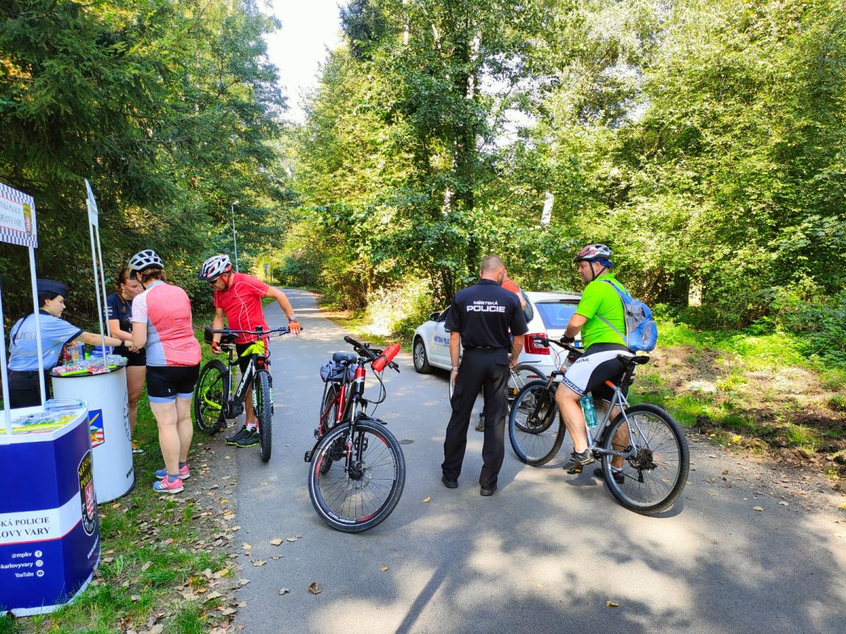 Dopravně bezpečnostní akce na cyklisty