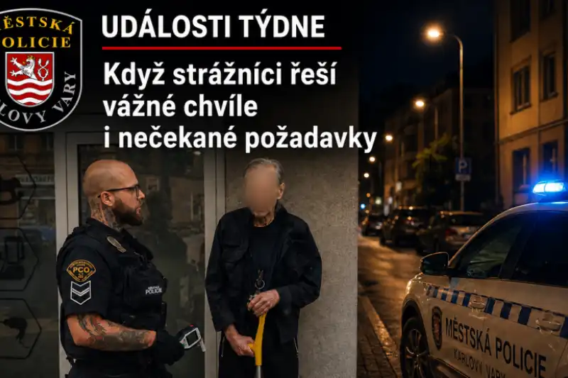 UDÁLOSTI TÝDNE - když strážníci řeší vážné chvíle i nečekané požadavky
