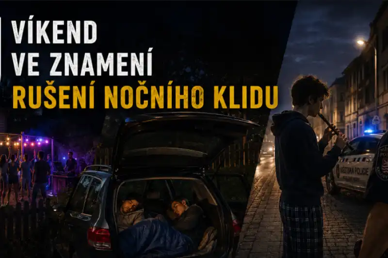 Víkend ve znamení rušení nočního klidu 