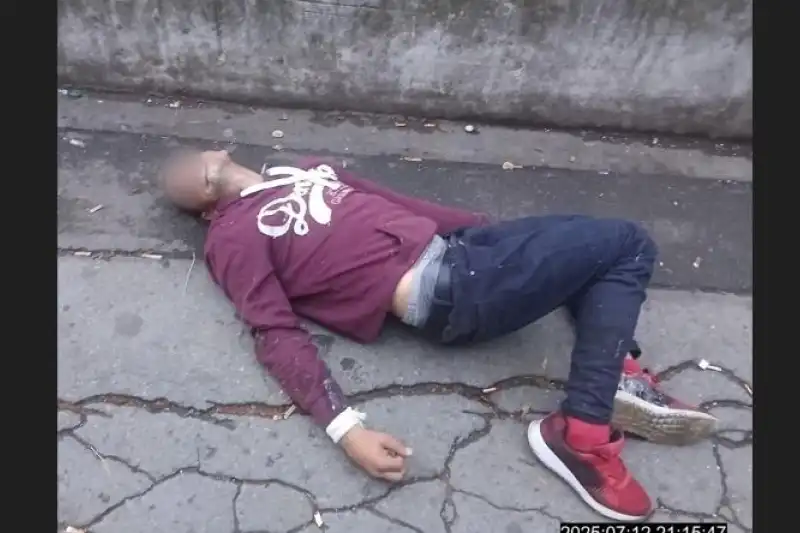 muž v křeči