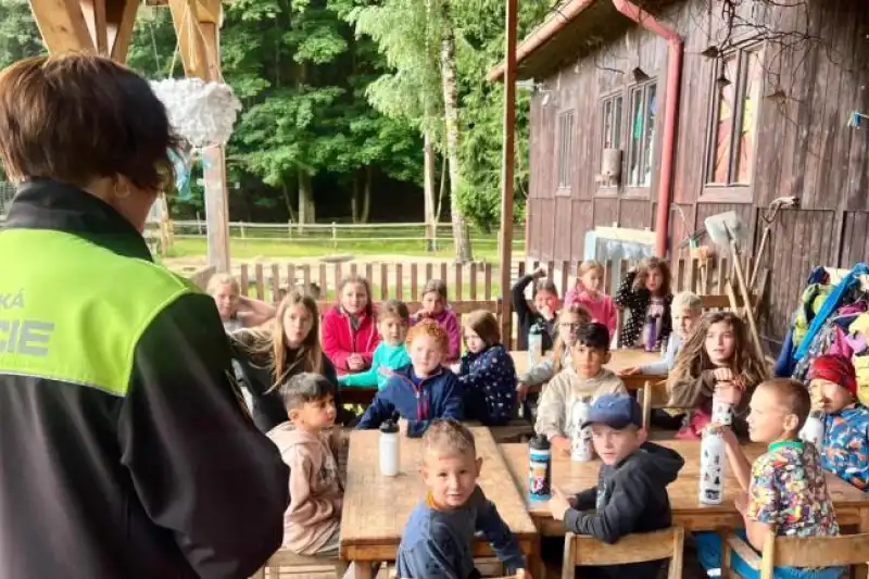 Strážníci na táboře