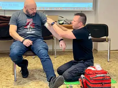 Probíhá školení první pomoci