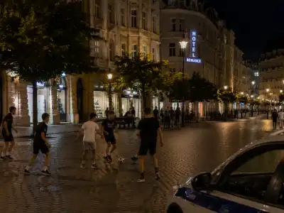 Noční fotbal na T. G. M. měl rychlý konec